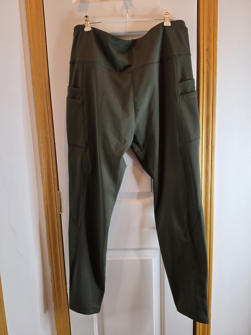 Baleaf Olive Utility Track Pants with Side Pockets